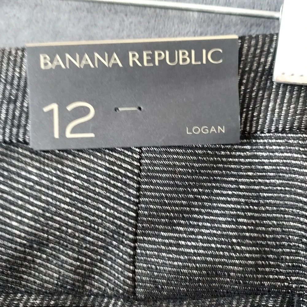 NWT Banana Republic Women's Size 12 Logan Gray Pants Business‎ Casual $110.00